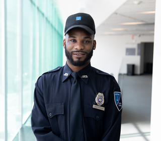 Portrait of Public Safety Officer Omari Matthews